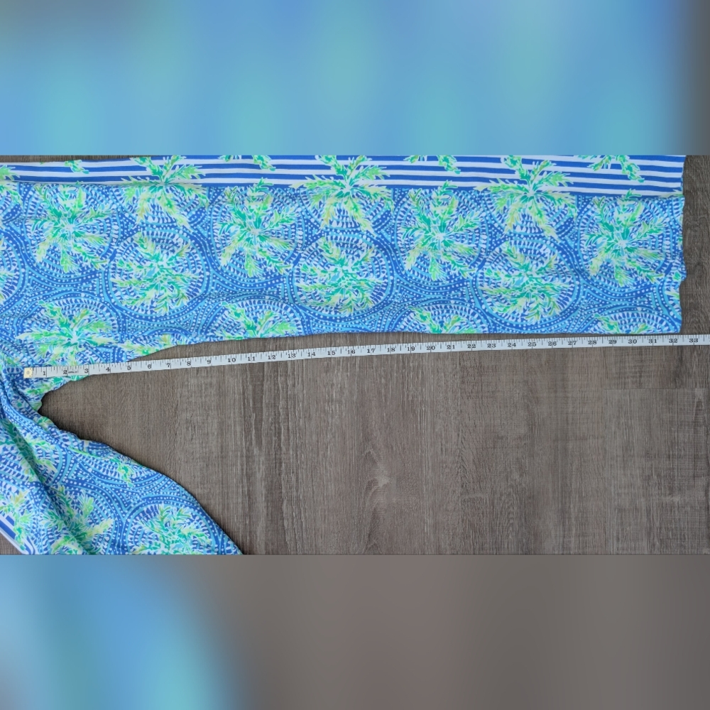 Lilly Pulitzer Palazzo Women's Pants Green and Blue Size M - Picture 7 of 7